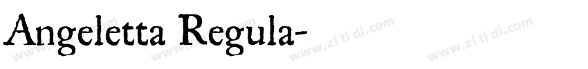 Angeletta Regula字体转换